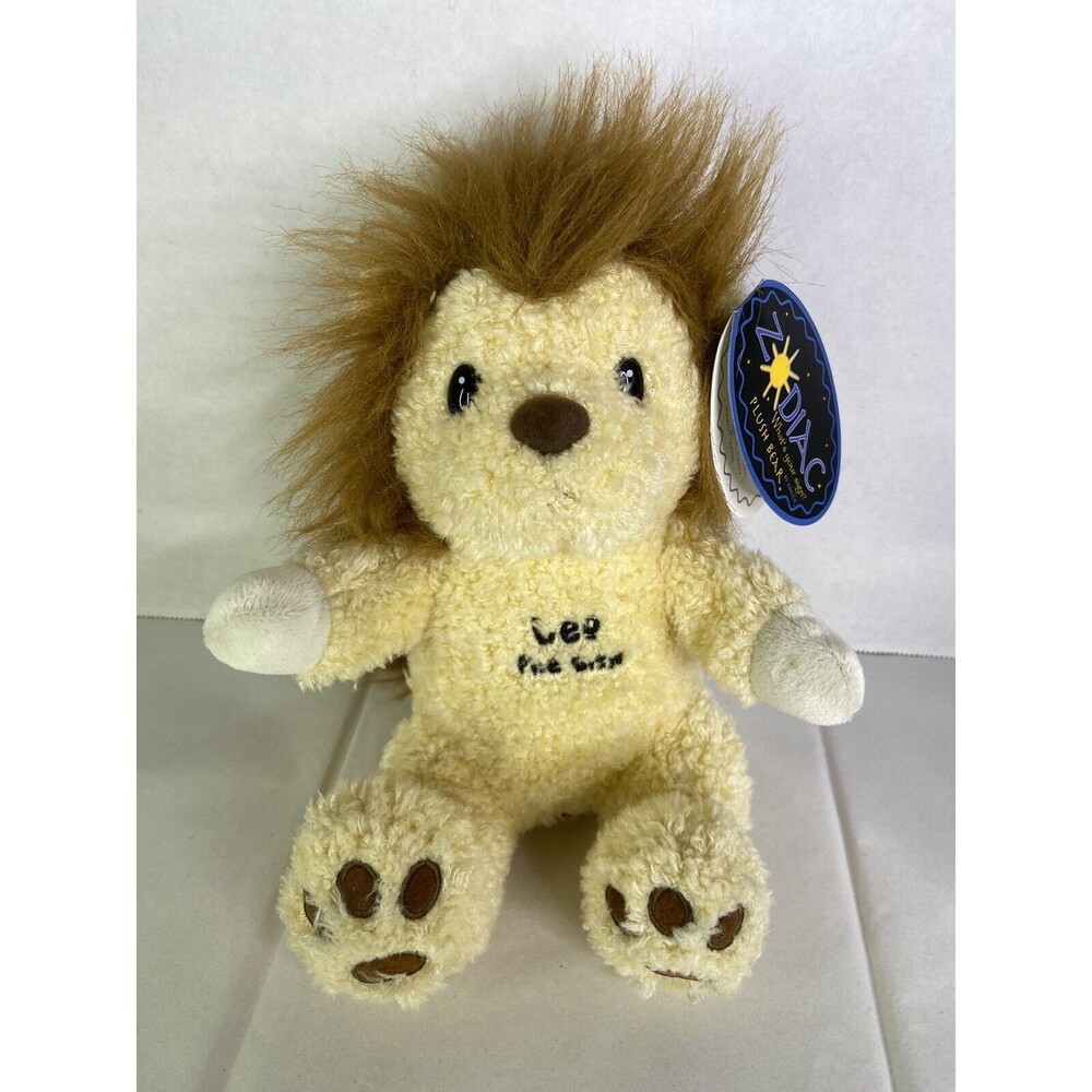 2001 Leo The Lion Zodiac Whats Your Sign Plush Stuffed Animal Toy Enesco Vintage